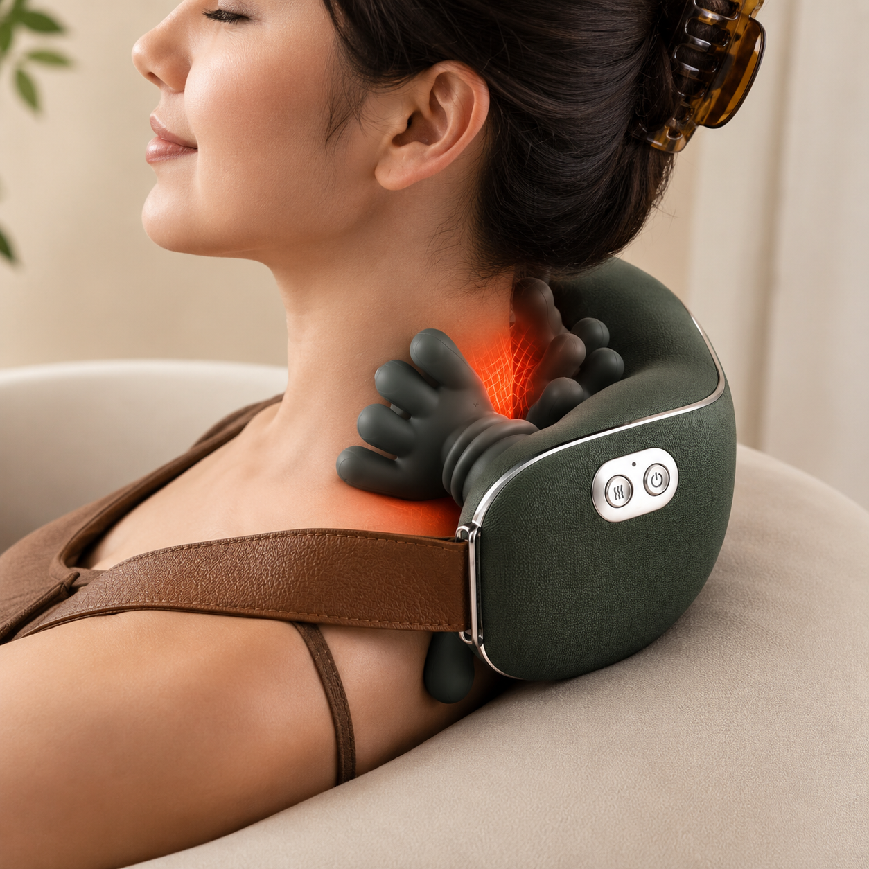 Avenza NeckRelief - Masaje profundo con calor inteligente